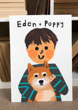 Load image into Gallery viewer, Unique to you- Portrait Print with your very own Pet