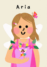 Load image into Gallery viewer, Fairy Girl Portrait Print- click to customise!