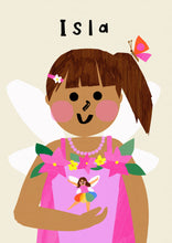 Load image into Gallery viewer, Fairy Girl Portrait Print- click to customise!