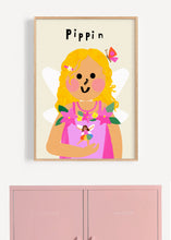 Load image into Gallery viewer, Fairy Girl Portrait Print- click to customise!