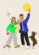 Load image into Gallery viewer, Best Friends/ Family bespoke portrait- send me your photo's to draw from!
