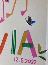 Load image into Gallery viewer, Flamingo Personalised Name Print