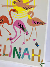 Load image into Gallery viewer, Flamingo Personalised Name Print
