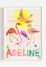Load image into Gallery viewer, Flamingo Personalised Name Print
