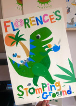 Load image into Gallery viewer, Personalised Dinosaur Tea Rex Print
