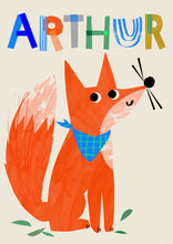 Load image into Gallery viewer, Personalised Fox Print