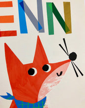 Load image into Gallery viewer, Personalised Fox Print