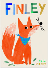 Load image into Gallery viewer, Personalised Fox Print