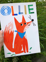 Load image into Gallery viewer, Personalised Fox Print