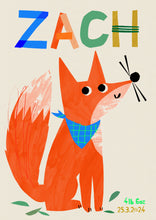 Load image into Gallery viewer, Personalised Fox Print