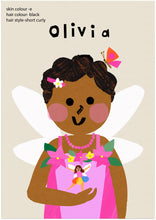 Load image into Gallery viewer, Fairy Girl Portrait Print- click to customise!