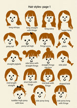 Load image into Gallery viewer, Cat Girl Portrait Print- click to customise!