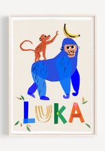 Load image into Gallery viewer, Gorilla Personalised Name Print