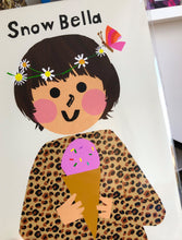 Load image into Gallery viewer, Ice cream Girl with Daisy's Portrait Print- click to customise!