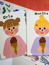 Load image into Gallery viewer, Ice cream Girl Portrait Print- click to customise!