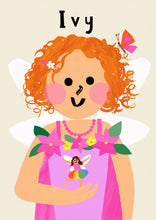 Load image into Gallery viewer, Fairy Girl Portrait Print- click to customise!