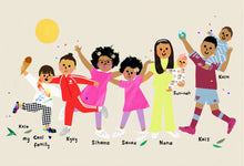 Load image into Gallery viewer, Best Friends/ Family bespoke portrait- send me your photo's to draw from!