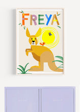 Load image into Gallery viewer, Kangaroo Personalised Name Print
