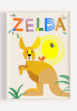 Load image into Gallery viewer, Kangaroo Personalised Name Print