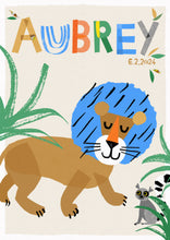 Load image into Gallery viewer, Lion Personalised Name Print