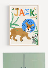 Load image into Gallery viewer, Lion Personalised Name Print