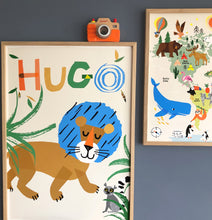 Load image into Gallery viewer, Lion Personalised Name Print