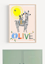 Load image into Gallery viewer, Llama Personalised Name Print
