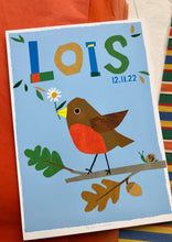 Load image into Gallery viewer, Robin Personalised Name Print