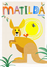 Load image into Gallery viewer, Kangaroo Personalised Name Print