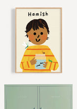 Load image into Gallery viewer, Mini Beast Boy Portrait Print- click to customise!