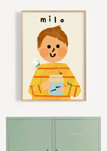 Load image into Gallery viewer, Mini Beast Boy Portrait Print- click to customise!