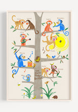 Load image into Gallery viewer, Family Tree Print- Monkeys