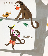 Load image into Gallery viewer, Family Tree Print- Monkeys