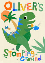 Load image into Gallery viewer, Personalised Dinosaur Tea Rex Print