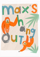 Load image into Gallery viewer, Personalised Hang Out Orangutan Print