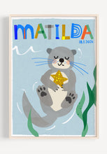 Load image into Gallery viewer, Personalised Otter Giclee Print