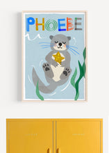Load image into Gallery viewer, Personalised Otter Giclee Print