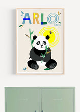 Load image into Gallery viewer, Panda Personalised Name Print