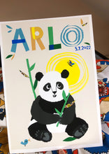 Load image into Gallery viewer, Panda Personalised Name Print
