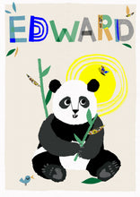Load image into Gallery viewer, Panda Personalised Name Print