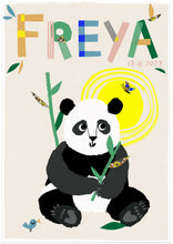 Load image into Gallery viewer, Panda Personalised Name Print