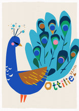 Load image into Gallery viewer, Peacock Personalised Name Print