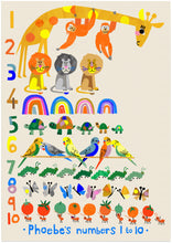 Load image into Gallery viewer, Personalised Rainbow Counting Print