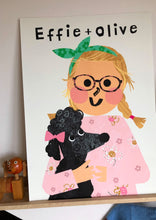 Load image into Gallery viewer, Unique to you- Portrait Print with your very own Pet