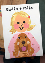 Load image into Gallery viewer, Unique to you- Portrait Print with your very own Pet
