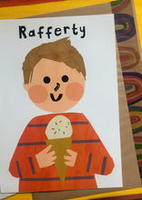 Load image into Gallery viewer, Ice cream Boy Portrait Print- click to customise!