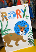 Load image into Gallery viewer, Lion Personalised Name Print