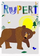 Load image into Gallery viewer, Bear Personalised Name Print