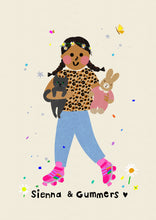 Load image into Gallery viewer, Best Friends/ Family bespoke portrait- send me your photo's to draw from!