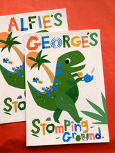 Load image into Gallery viewer, Personalised Dinosaur Tea Rex Print